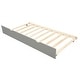 preview thumbnail 9 of 24, Pine Wood Twin Bunk Beds for Kids with Safety Rail and Movable Trundle Bed