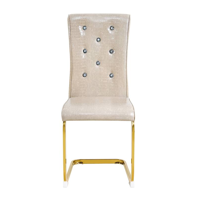 Set of 2 Retro Upholstered Dining Chairs