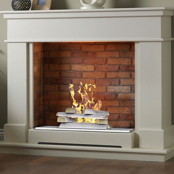 Vented Design Log Set 24 Inch 7 Pcs Natural Gas Decorative