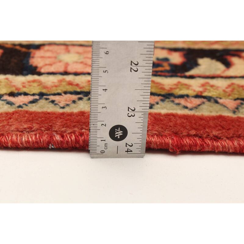 ECARPETGALLERY Hand-knotted Andelz Red Wool Rug - 4'6 x 7'1