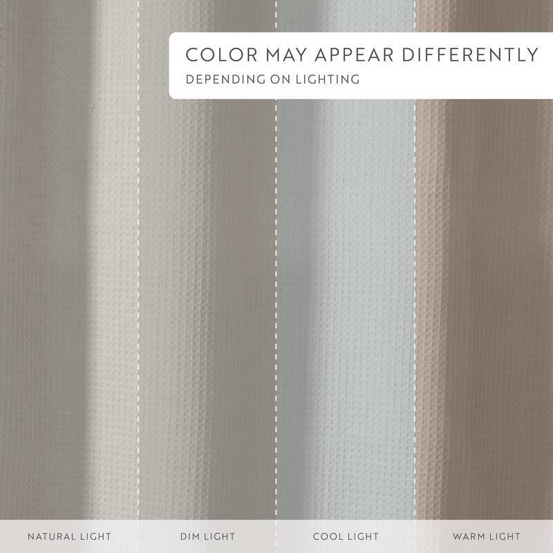 Becky Cameron Cotton Blend Waffle Shower Curtain