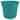 Bloem Saturn Round Planter With Saucer Tray: 12" - Bermuda Teal - Durable Plastic Pot, Matte Finish, Removable Saucer
