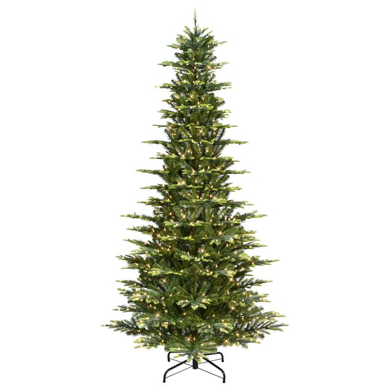 Puleo International 9 ft. Pre-lit Slim Aspen Fir Tree