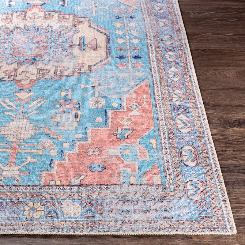 Artistic Weavers Antonia Vintage Global Printed Machine Washable Area Rug
