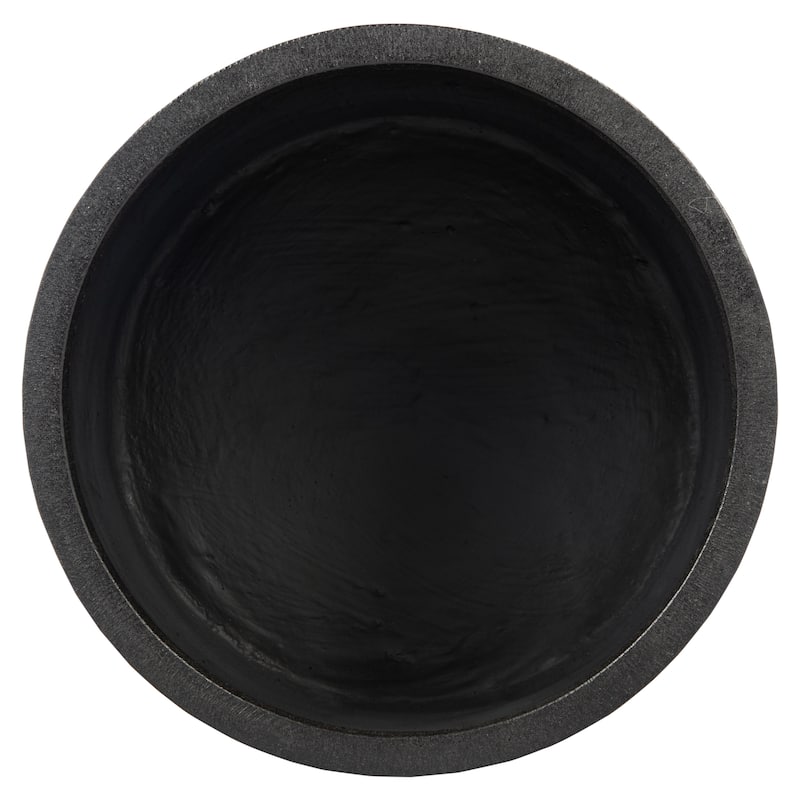 SAFAVIEH Outdoor Daijah Black Planter - 22"W x 22"D x 19"H