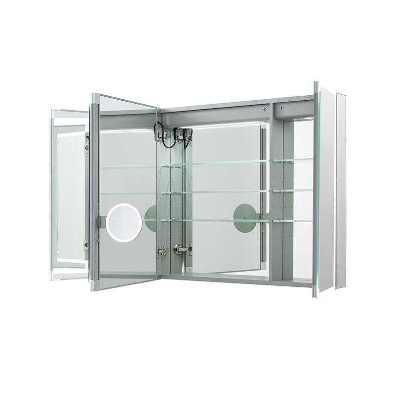 Medicine Cabinet With Light 48W x 32H x 5D Triple Door - 48"x32"