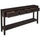 preview thumbnail 4 of 39, Merax 60" Long Console Table with Different Size Drawers and Bottom Shelf