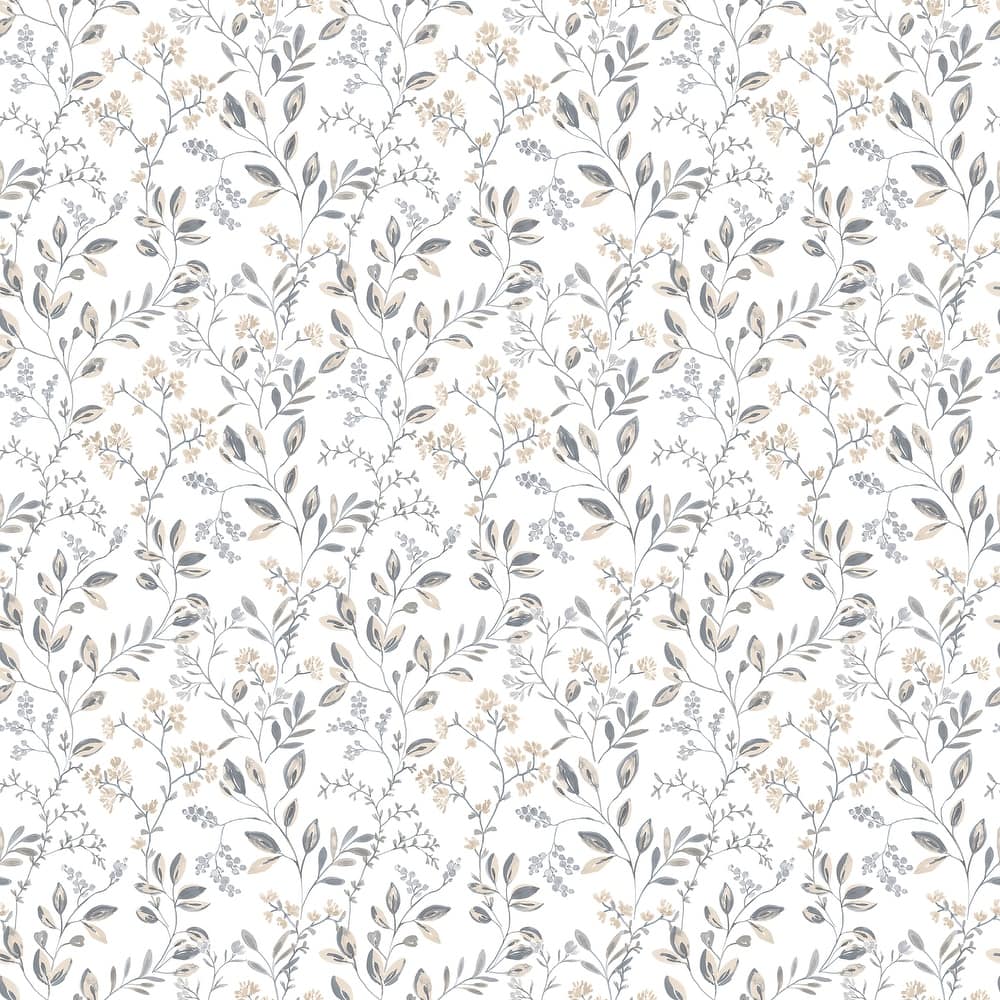 Galerie Wallcoverings Just Kitchens Spring Leaf Trail Vinyl on Non-woven Matte Wallpaper Roll