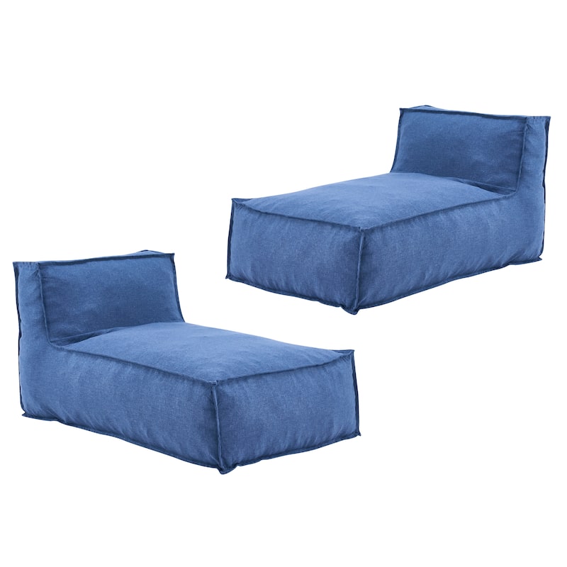 Christopher Knight Home - Artemisia Outdoor Foam Bean Bag Lounge Chair (Set of 2)