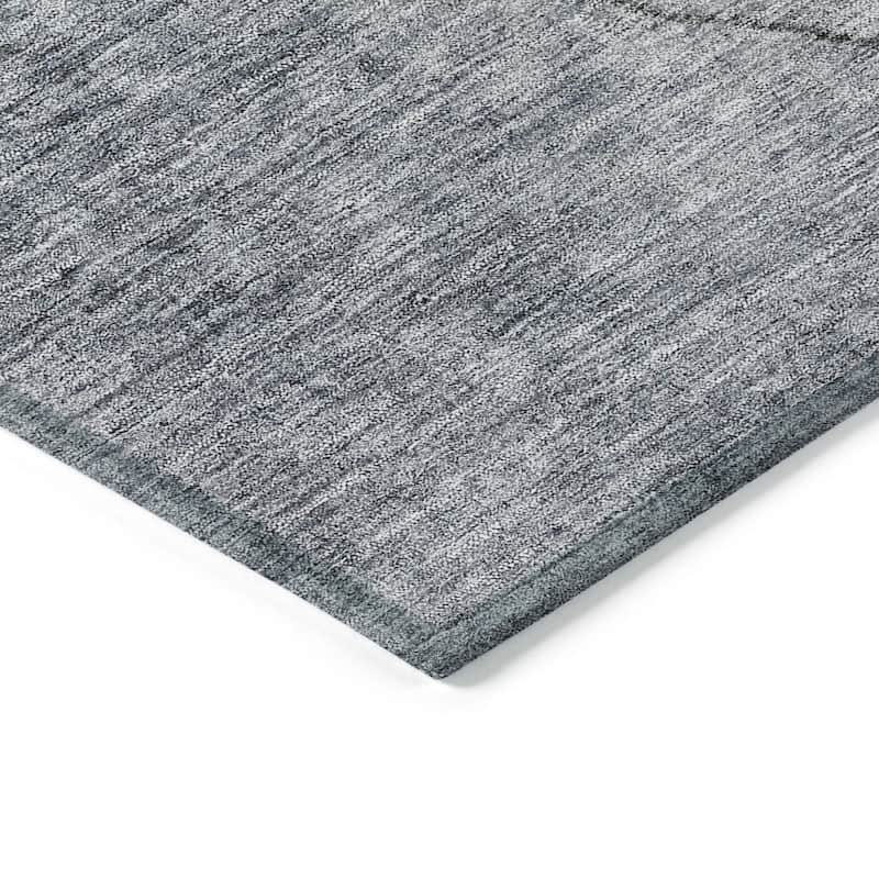 Machine Washable Indoor/ Outdoor Chantille Abstract Contemporary Rug