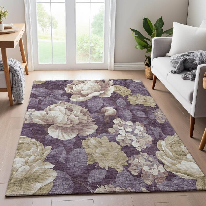 Premium Washable Super Soft Floral Mayfield Rug