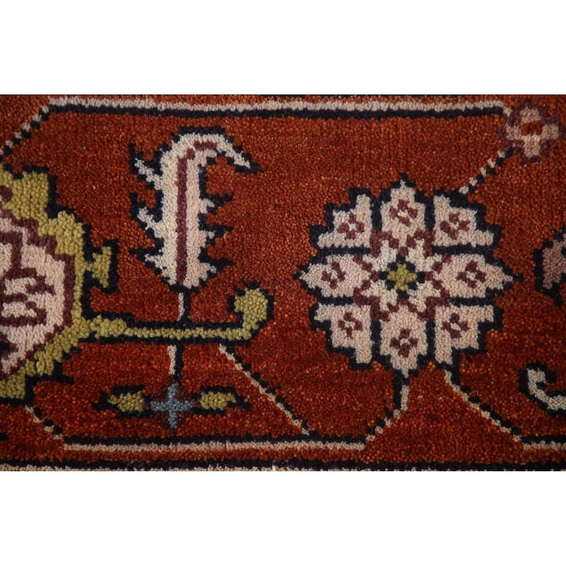 Transitional Pink Oushak Area Rug Handmade Oriental Wool Carpet - 7'10"x 9'10"