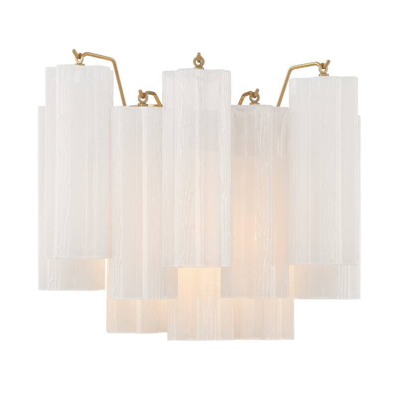 Addis 2 Light Aged Brass Wall Mount - 14.5"W x 11.5"H x 9.75"D