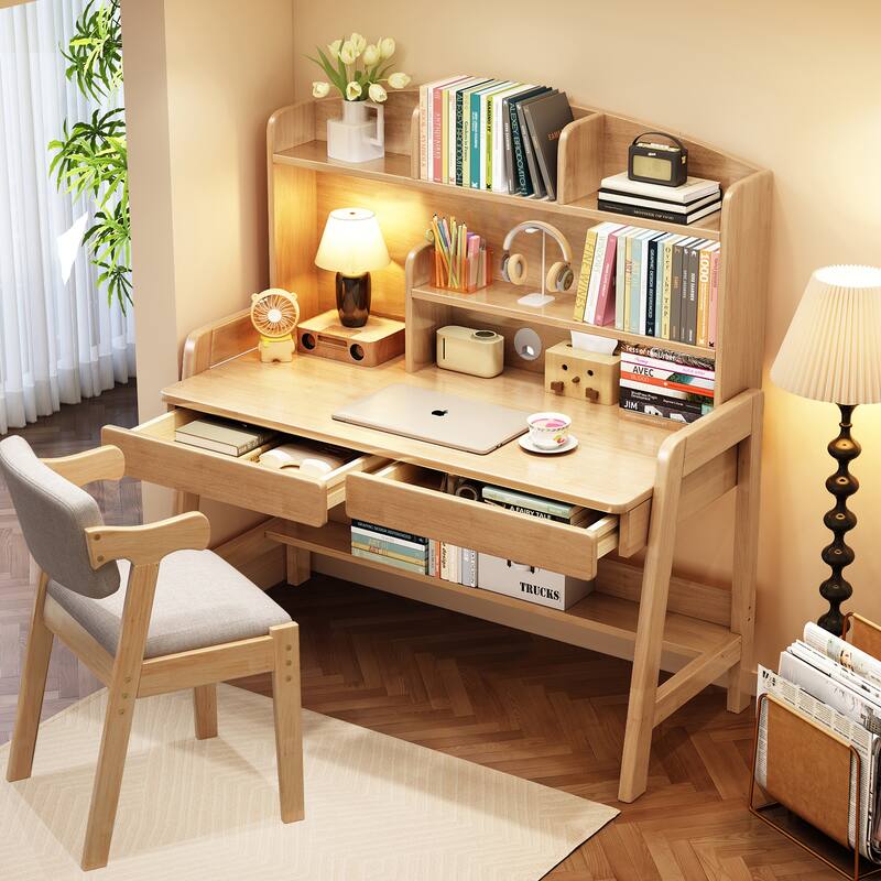 Kids Desk and Chair Set, Kid Study Desk, Computer Writing Desk - 36.6"x21.7"