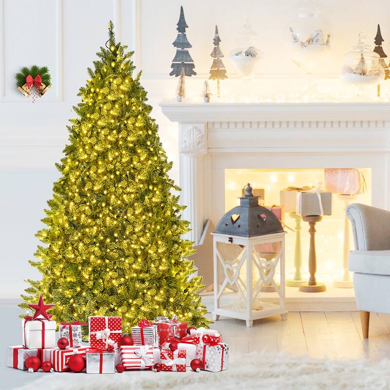 Pre-Lit Christmas Tree Premium Hinged Artificial Fir Tree