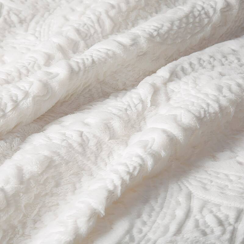 Madison Park Nova Ivory Embroidered Medallion Ultra Plush Comforter Set