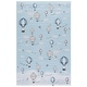 preview thumbnail 4 of 3, SAFAVIEH Tacoma Kids Sanaz Kids & Tween Rug 6' x 9' - Ivory/Blue