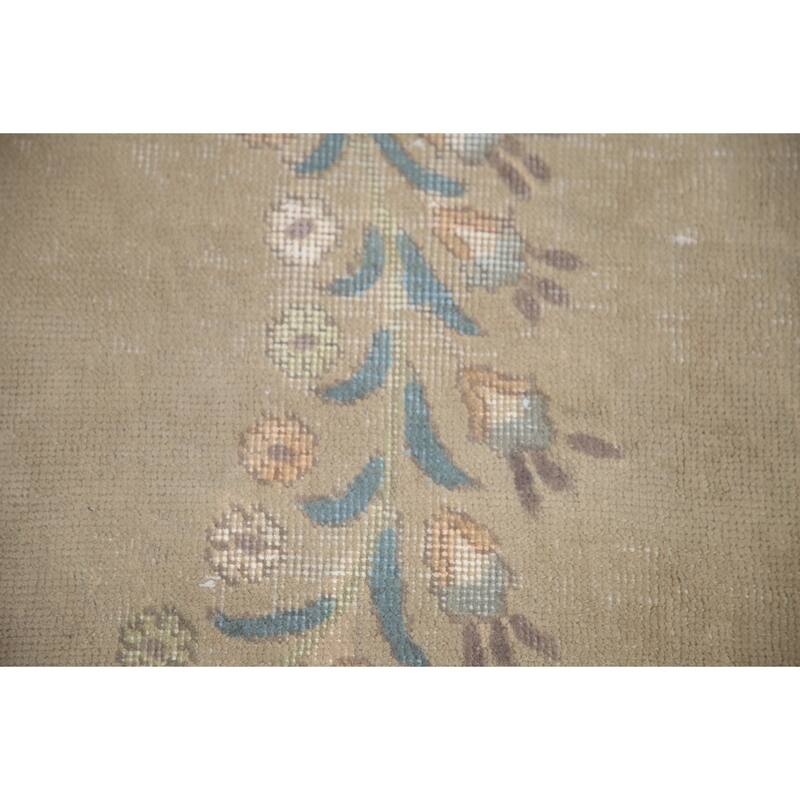 Hand Knotted Oriental 100% Wool Carpet Traditional Medallion Beige & Ivories Tabriz Area Rug - 12' 9'' X 9' 7''