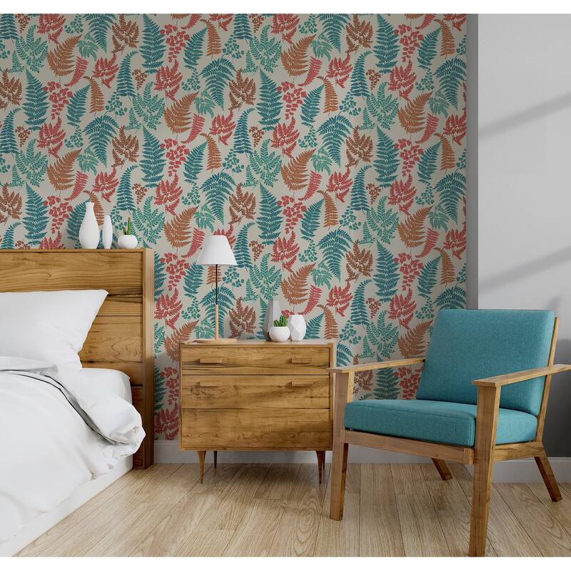 Arthouse Jerome Red Botanical Wallpaper