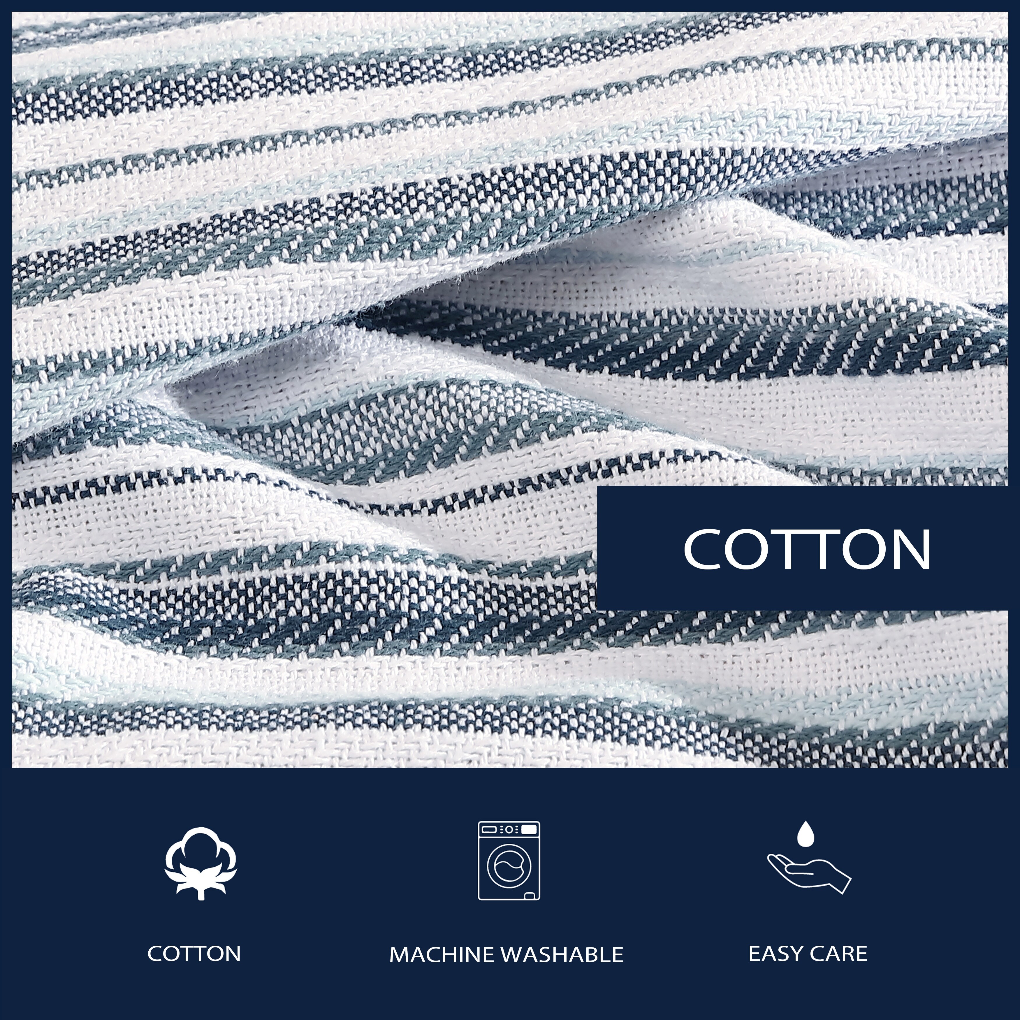 Nautica Pembrook Yarn Dye Cotton Blue Blanket On Sale Bed Bath Beyond 39044418