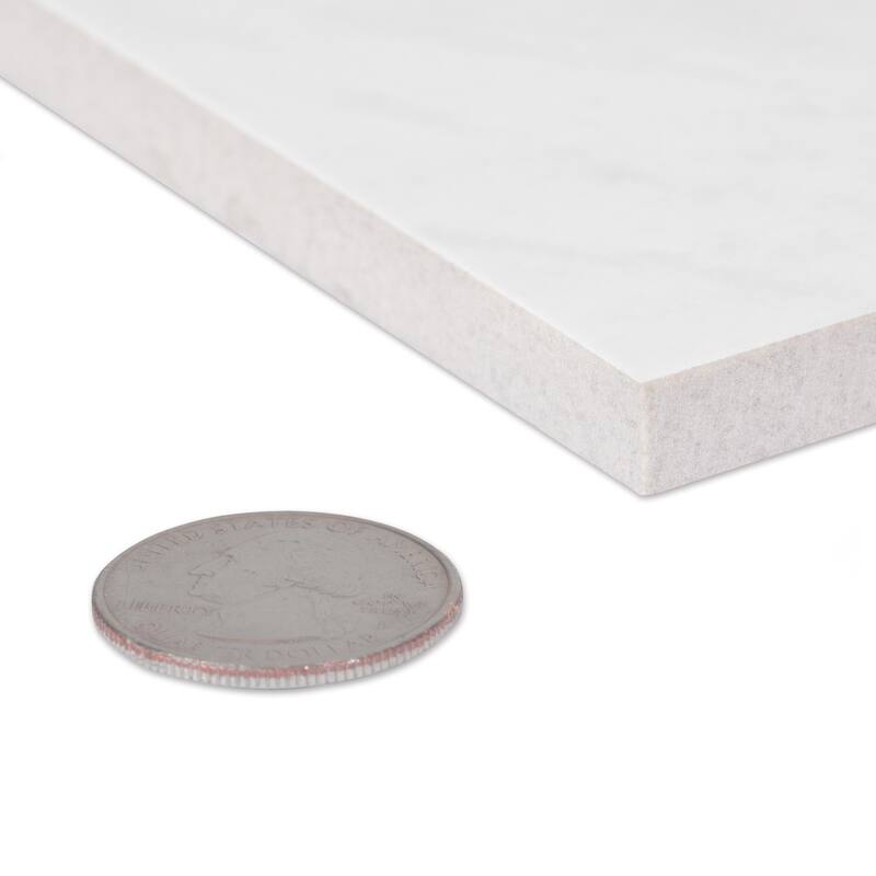 Merola Tile Reve Checker Blanc with Noir 11-3/4" x 11-3/4" Porcelain Floor and Wall Tile