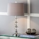 preview thumbnail 7 of 8, SAFAVIEH Lighting 27-inch Keeva Clear Crystal Table Lamp (Set of 2). - 14"W x 14"D x 26"H