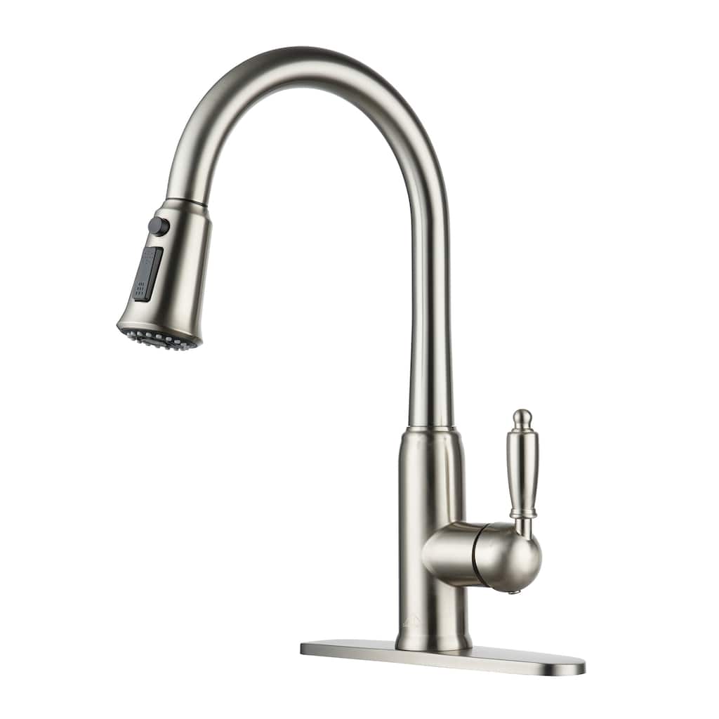 Single Handle Pull-Down Sprayer Kitchen Faucet