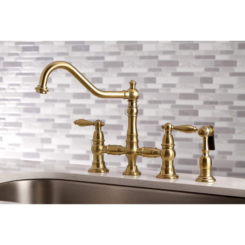 Kingston Brass Restoration Kitchen Faucet with Side Sprayer