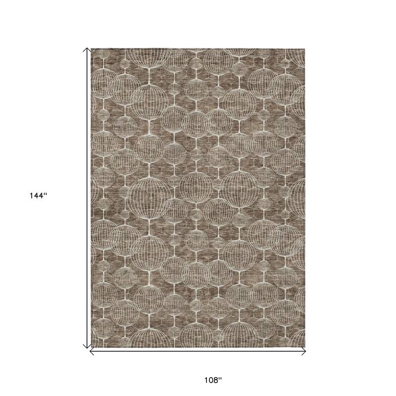 HomeRoots Geometric Transitional Rectangle Outdoor Rug