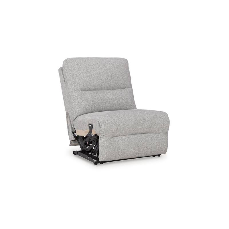 Signature Design by Ashley Acklen Place Gray 5-Piece Power Reclining Sectional - 124"W x 124"D x 42"H