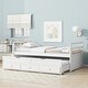 preview thumbnail 9 of 19, Twin Size Bed with Headboard, Footboard, Trundle and Three Storage Drawers, Twin Size Pine Wood Bed with Headboard, Footboard