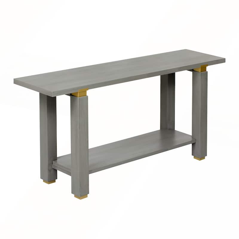 62.9in Modern Minimalist Solid Wood Console Table