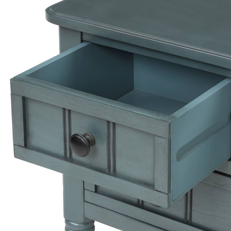 Copper Grove Colby 3-drawer Console Table with Bottom Shelf