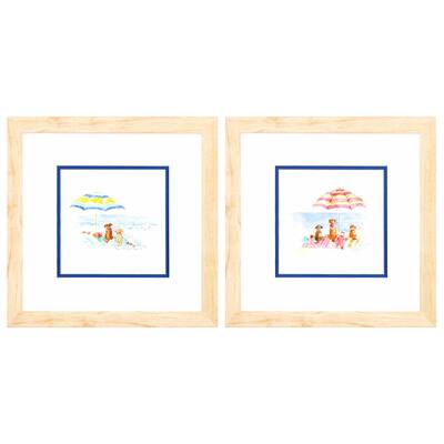 Propac Images Dog Days of Summer Set of 2 Wall Art - Blue