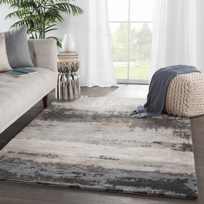 Copper Grove Marown Handmade Black/Grey Area Rug