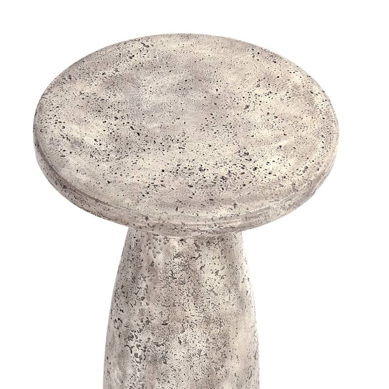 Classic Home Collins 19" Concrete Outdoor Accent Table
