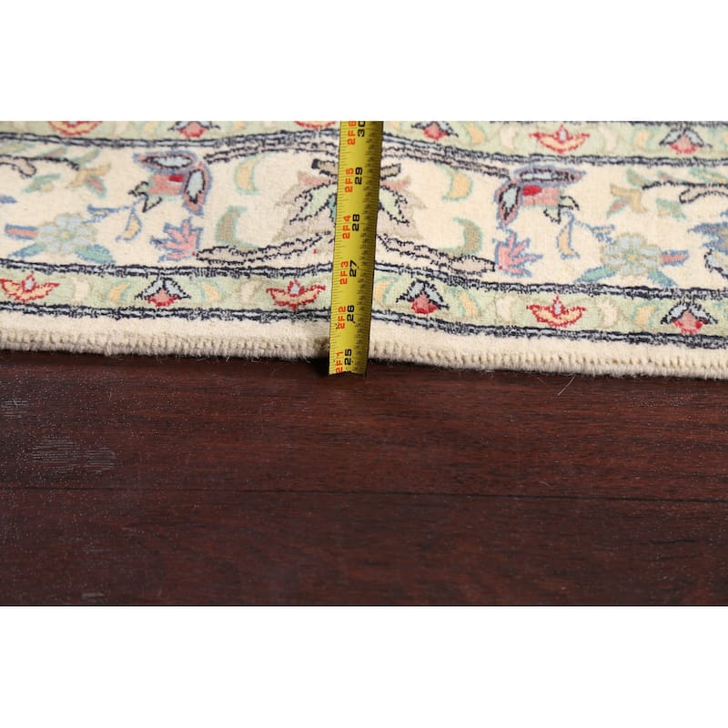 Wool/ Silk Vegetable Dye Tabriz Area Rug Hand-knotted Oriental Carpet - 4'2" x 6'1"