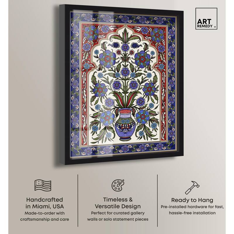 Royal Vase Bloom Shadowbox by Art Remedy