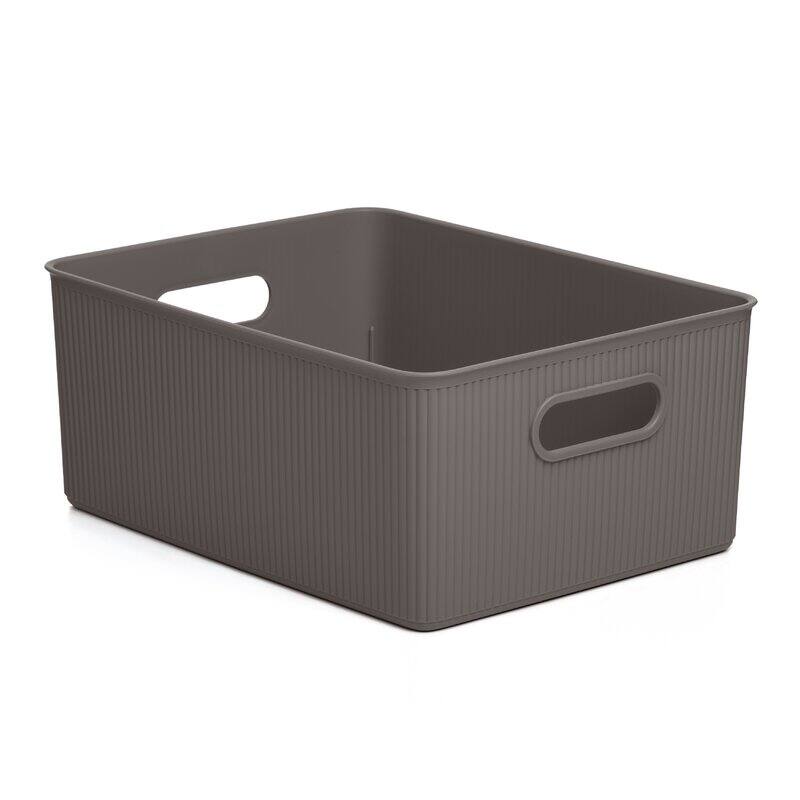 15 L Ribbed Storage Bin, Root