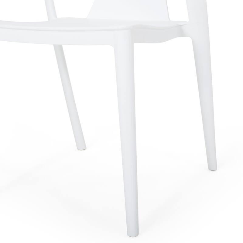 Orchid Outdoor Stacking Dining Chair (Set of 2) by Christopher Knight Home - 21.50" W x 19.50" D x 30.50" H