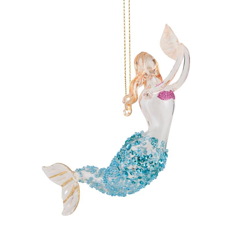 Swimming Mermaid Christmas Xmas Ornament