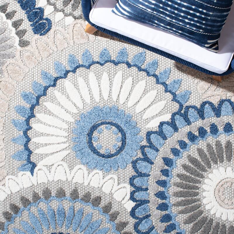 SAFAVIEH Cabana Mrinal Indoor/ Outdoor Waterproof Patio Floral Rug