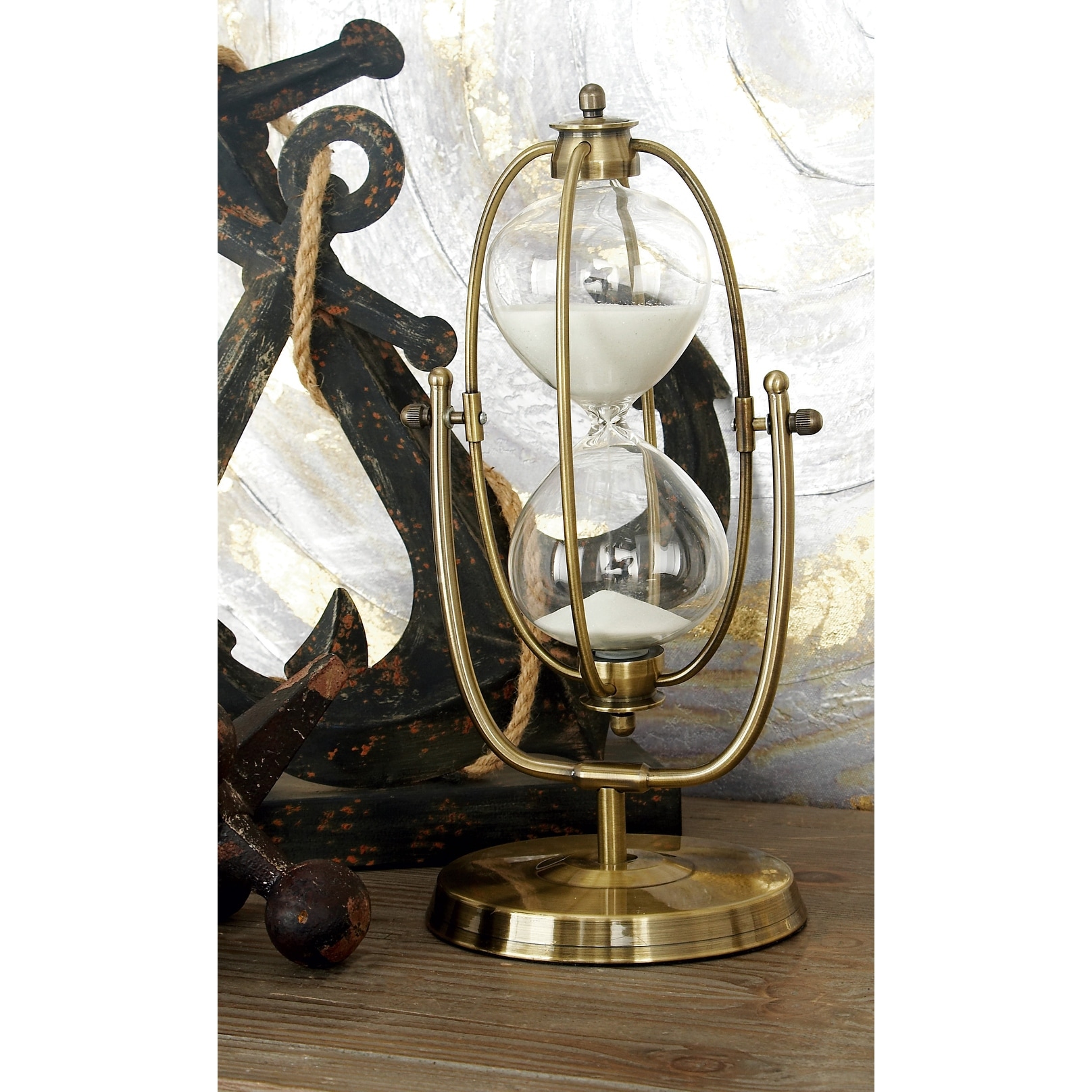 Brass Iron Glam Timer 6 x 13 x 6