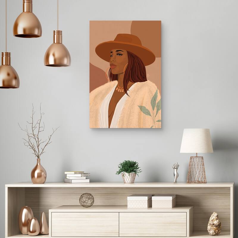 Like A Boss by Princella Canvas Art Print