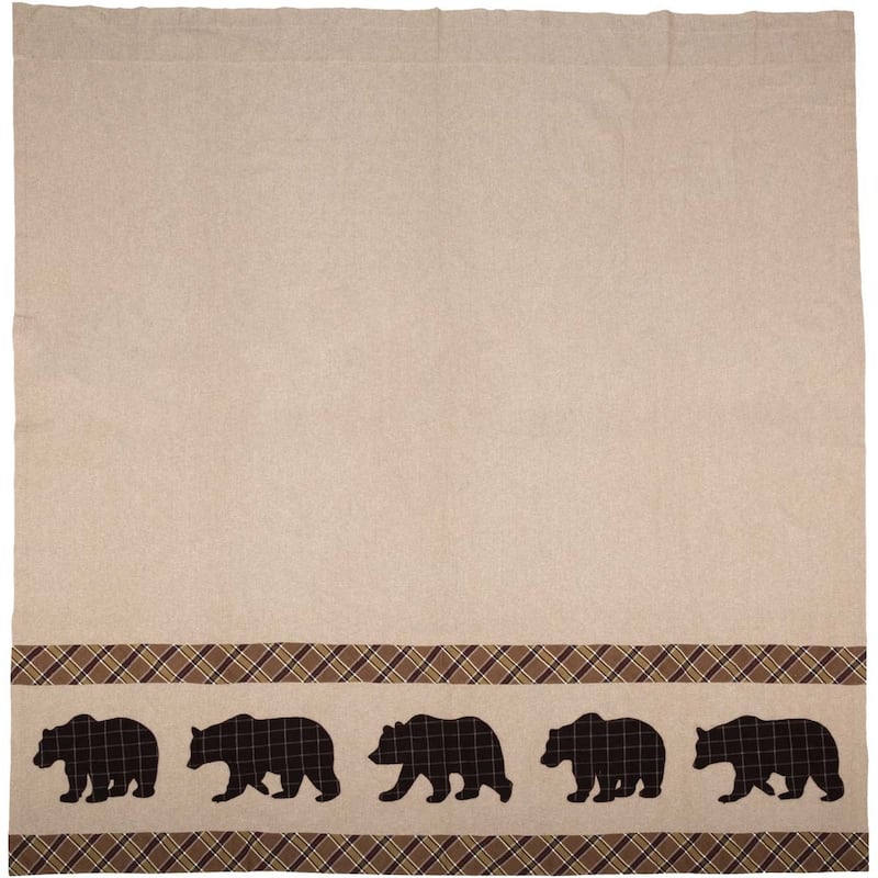 Wyatt Bear Shower Curtain 72x72