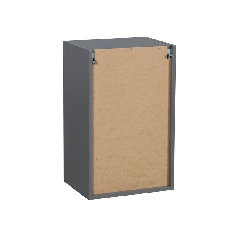 15" x 24" Wall Cabinet-Single Door-Grey - 15 x 24 x 12
