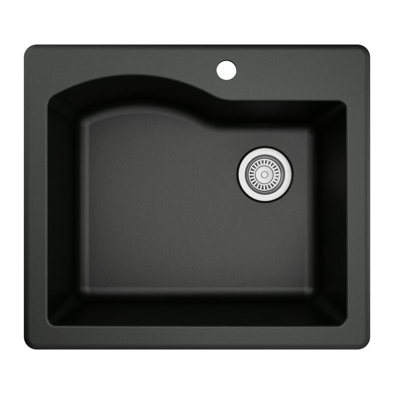 Karran Drop-in Quartz Single Bowl Kitchen Sink