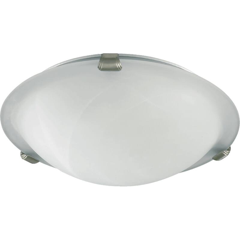Quorum International 3 Light 16" Wide Semi-Flush Bowl Ceiling Fixture - Satin Nickel