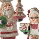preview thumbnail 3 of 1, 11-12" Resin Santa and Mrs Claus Sweets Set of 2