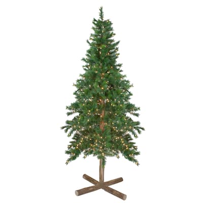 6.5' Pre-Lit Slim Royal Alpine Artificial Christmas Tree - Clear Lights